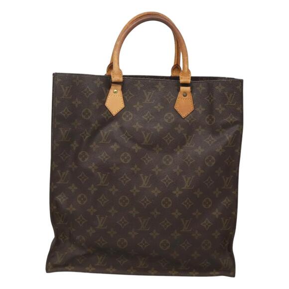 LOUIS VUITTON Monogram Sac Plat Hand Bag M51140 - Picture 2 of 12